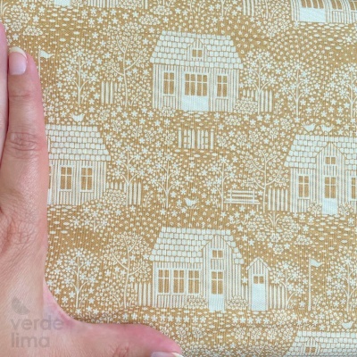 Tecido de Algodão - Hometown - My Neighborhood Mustard