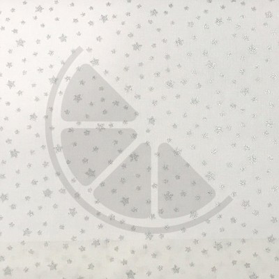 Tecido de algodão - Estrelas Prateadas