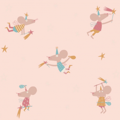 Tecido de Algodão - Tooth Fairy (com Glitter)