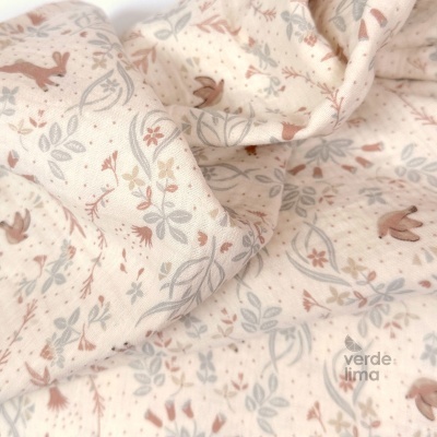 Musselina - Coelhos e passarinhos