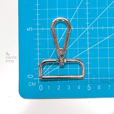 Mosquetão premium rectangular para alças de 40mm