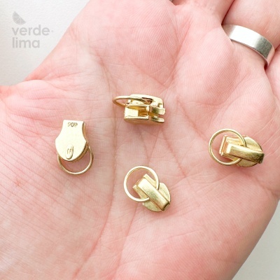 Cursores de fecho zipper malha 3 com argola