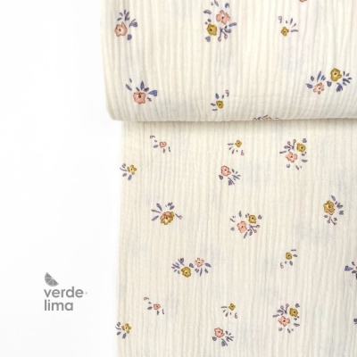 Musselina - Florzinhas minimalistas