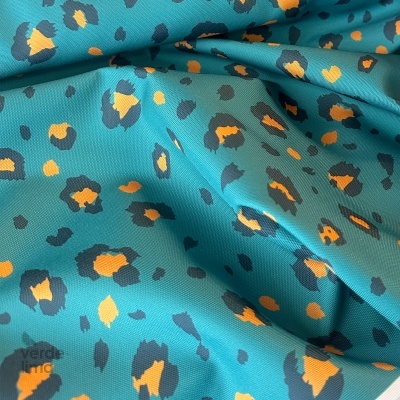 Nylon Impermeável - Leopardo tons azuis