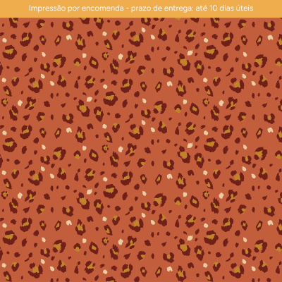 IMPRESSÃO POR ENCOMENDA - Leopardo tons terra