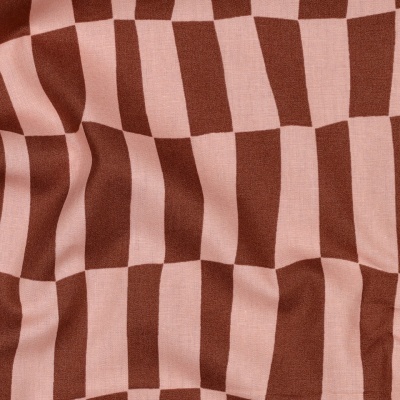 Checks Jennifer Bouron - Castanho e rosa