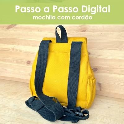 Passo a Passo digital - Mochila com cordão