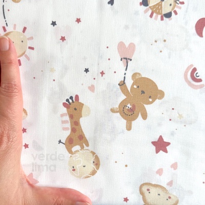 Tecido de algodão - Baby Cuddles - Main Pink