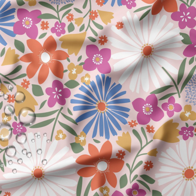 Tecido raincoat - Floral