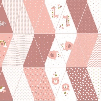 Painel Bandeirolas Rosa