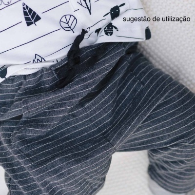 Vaiela de algodão orgânico - riscas