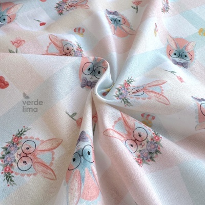 Tecido de Algodão - Páscoa - Páscoa feliz