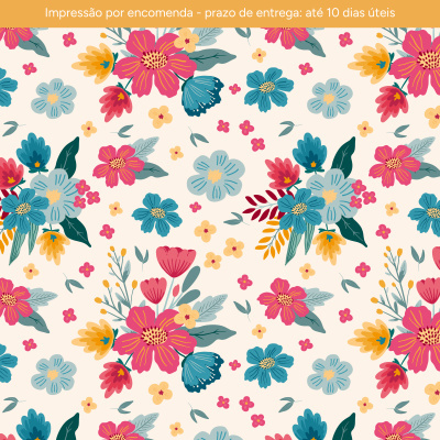 IMPRESSÃO POR ENCOMENDA - Bright Florals