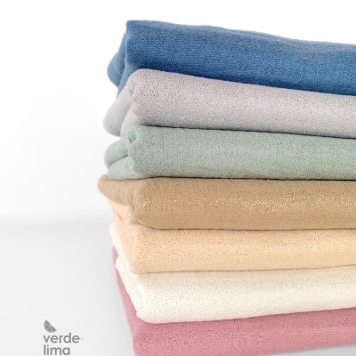 Musselina com brilho