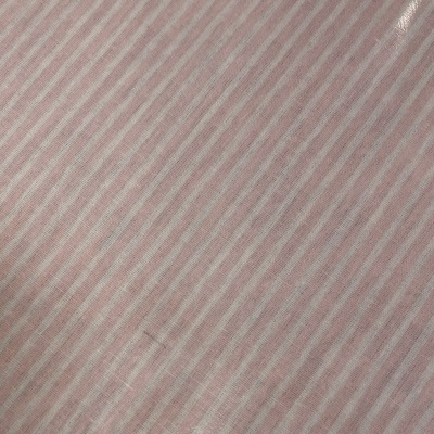 Retalho 65x140cm - TECIDO PLASTIFICADO - RISCAS ROSA CLARO - Com Defeito