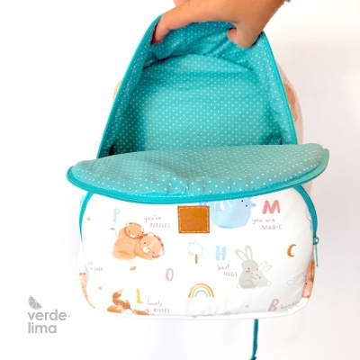 Mochila infantil - Raincoat alfabeto dos animais