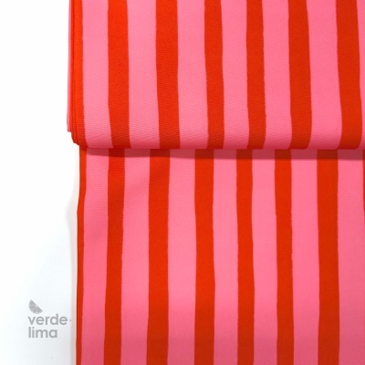 Minimate resistente à água - Riscas rosa forte e vermelho (novo tom)