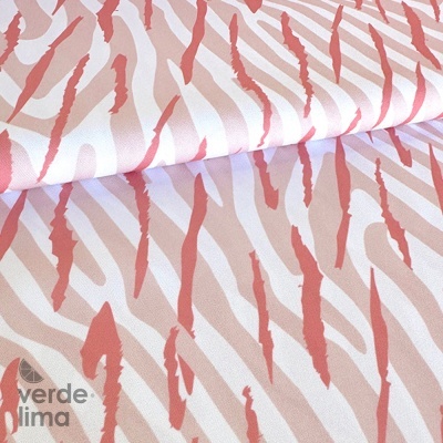 Minimate Impermeável - Padrão Zebra Rosa com traços