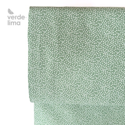 Tecido de Algodão - Pedrinhas verde
