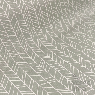 Napa estampada - Watercolor Floral sage chevron