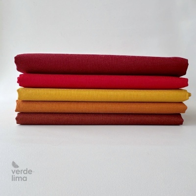 Pack de retalhos - Nylon plastificado - Tons quentes