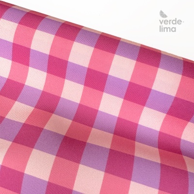 Nylon Impermeável - Xadrez violeta