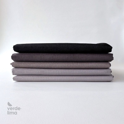 Pack de retalhos - Nylon plastificado - Tons Cinzas