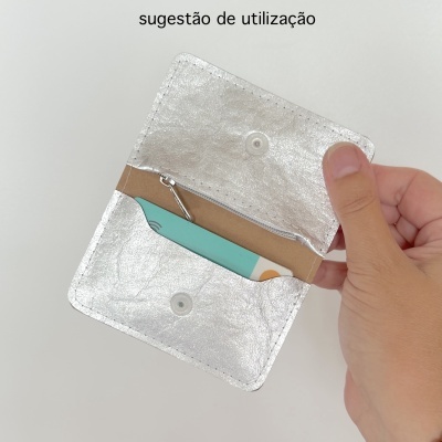 Kraft - Cartão costurável efeito metálico