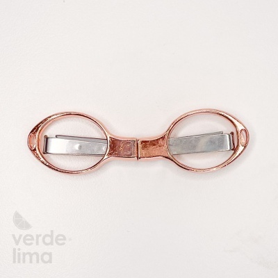 Tesoura 10cm dobrável Rose Gold