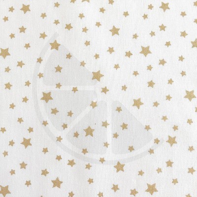 Tecido de algodão - Estrelas Douradas