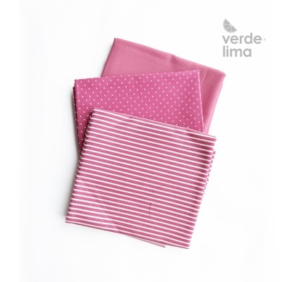 Pack de retalhos - Básicos de algodão - Malva