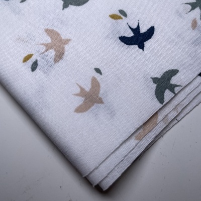 Retalho 17x150cm - Tecido de algodão - Flying Swallow - Birds