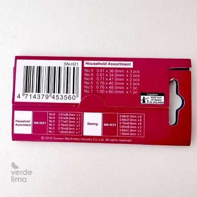 Agulhas de coser à mão