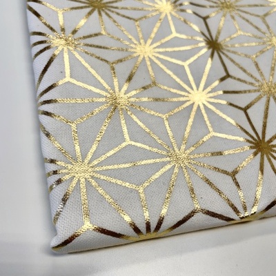 Retalho 90x140cm - Canvas - Geometric gold stars