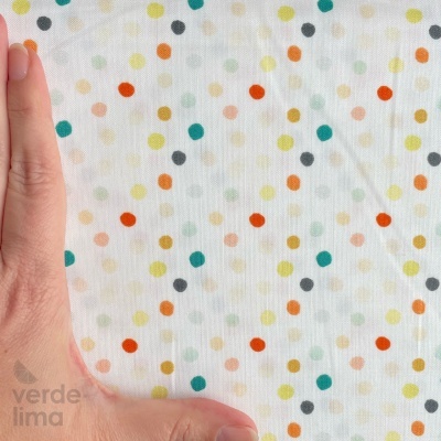 Tecido de Algodão - The Littlest Family's Big Day - Dots Multi
