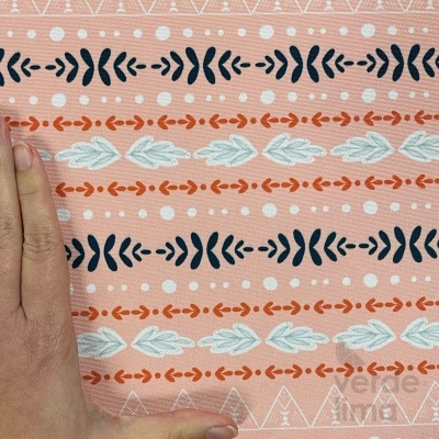 Nylon estampado (polycanvas) - Boho ethnic salmon