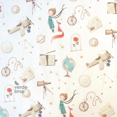 Tecido de Algodão - Estampado Digital - Principezinho