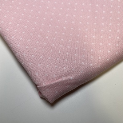 Retalho 27x150cm - Tecido de Algodão - Pintas - Petit Dots - Rosa Claro