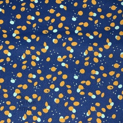 Retalho 35x150cm - Blue leaves - seeds