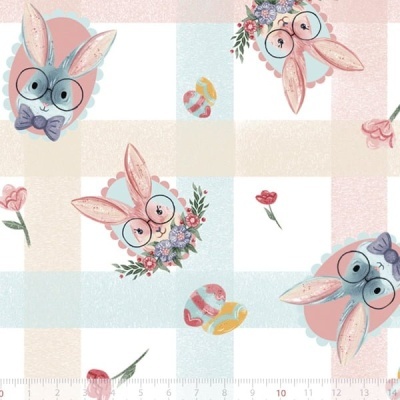 Tecido de Algodão - Páscoa - Páscoa feliz