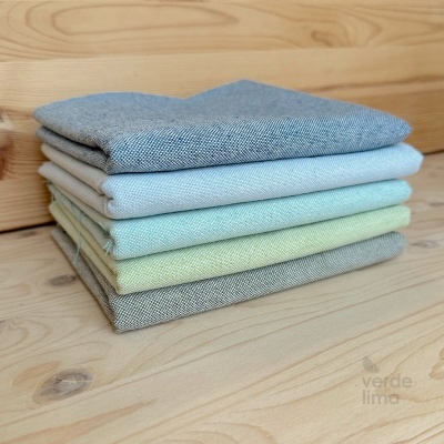 Pack de retalhos - Linho Alentejano - Tons frios