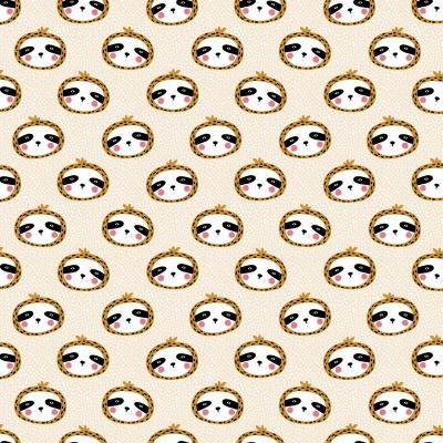 Tecido de Algodão - Welcome to the Jungle - Sloth