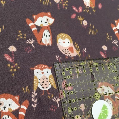 Tecido de algodão - Fox and Owl - Main
