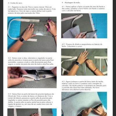 Passo a Passo digital - Saco de desporto