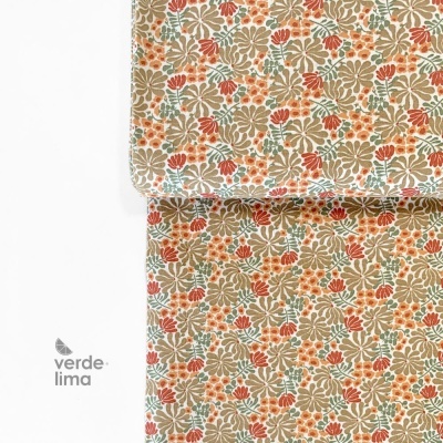 Tecido de Algodão - Flores tropicais