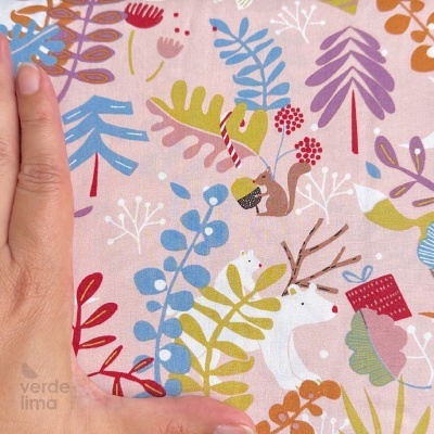 Tecido de Algodão - Nöel Polar Bear