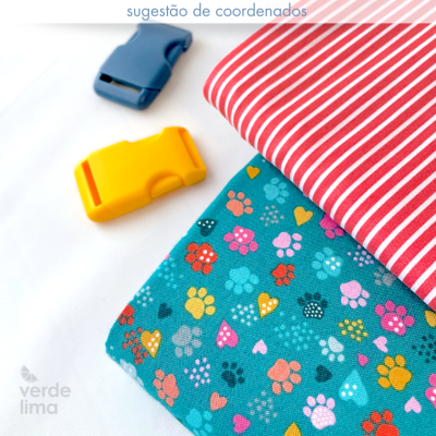 Tecido de Algodão - Whiskers - Pawsome teal