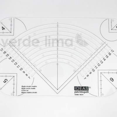 Régua para cantos e círculos