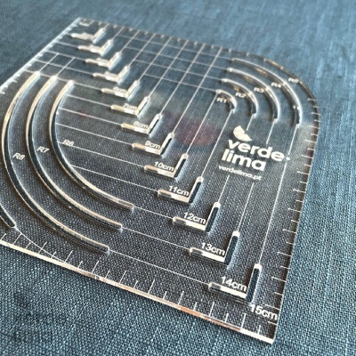 Régua para cantos redondos e quadrados