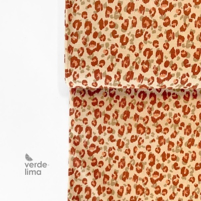 Tecido de Algodão - Animal Print Tons Terra